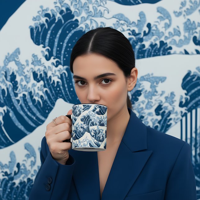 Combo Mug - La vague d'Hokusai (Créateur téléchargé)