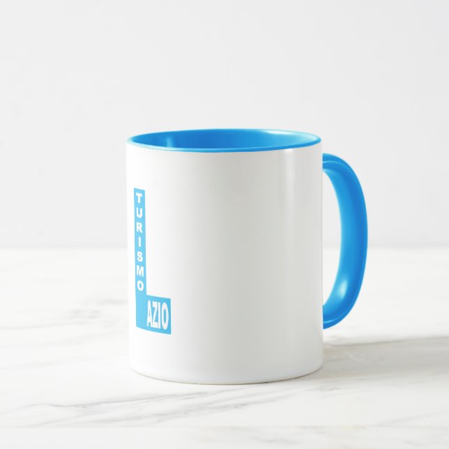 Combo mug light blue DSEIGN LAZIO TURISMO (Front Right)