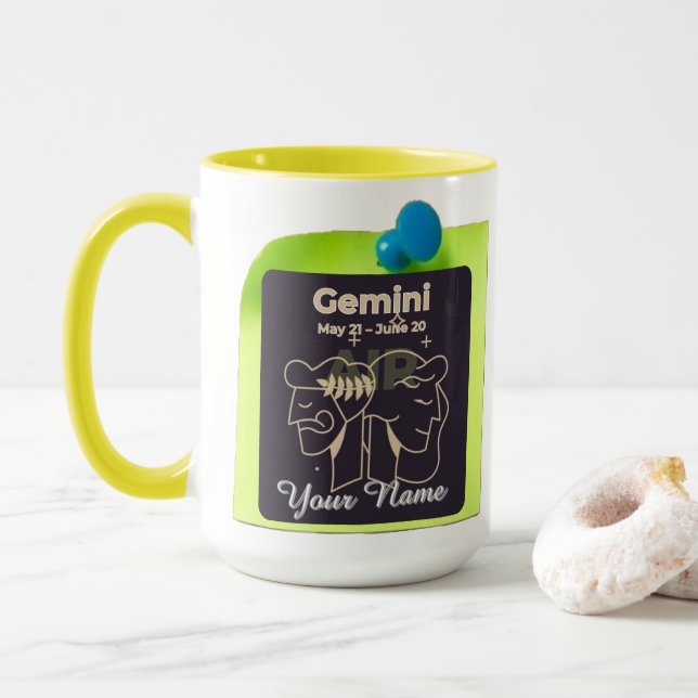 Combo Mug M03 #PinnedMyZodiac ! Gemini (Avec donut)