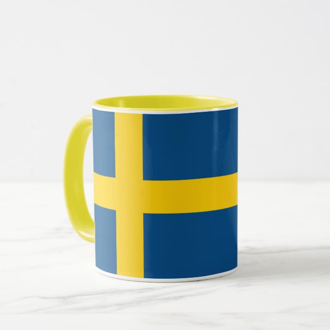    Combo Mug Of Sweden Flag (Front Left)