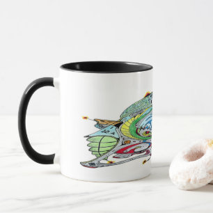COMBO MUG WITH ART OF SPACESHIP 16 A.1