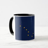 Combo Mug with flag of Alaska, USA