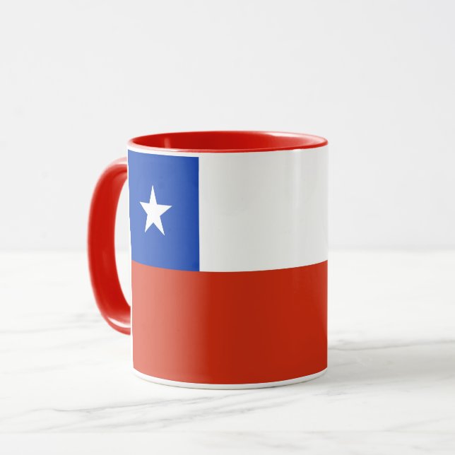 Combo Mug with flag of Chile (Front Left)