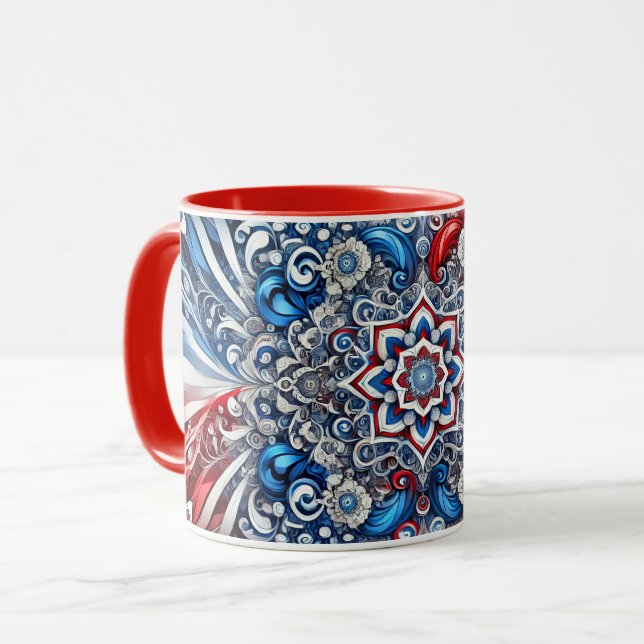 Combo Mug with French Colours (Front Left)
