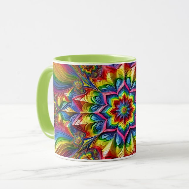 Combo Mug with LGBTQ Colours (Front Left)