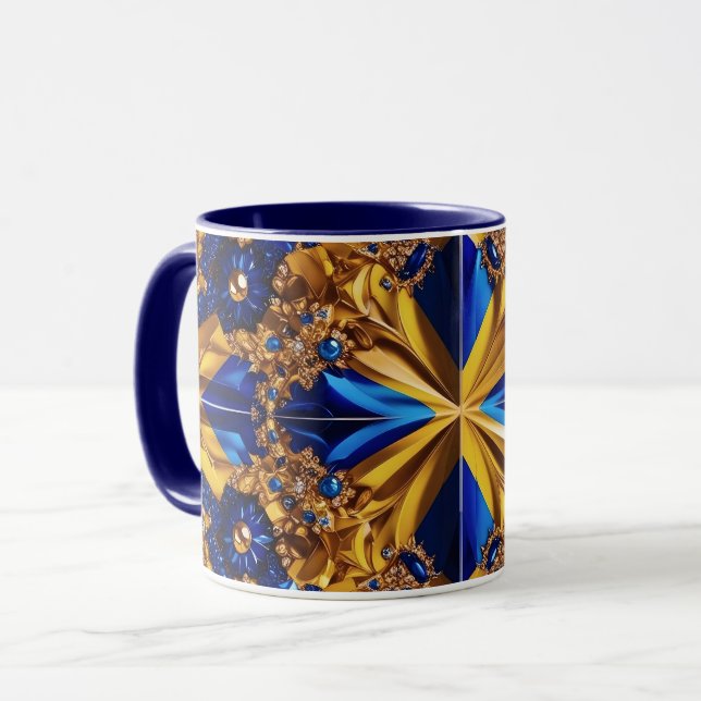 Combo Mug with Sweden Colours (Front Left)