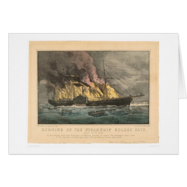 Combustion du Golden Gate de paquebot (0144A) (Devant horizontal)