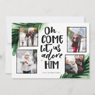 Come Adore Him 4 PH   Christmas Photo Card