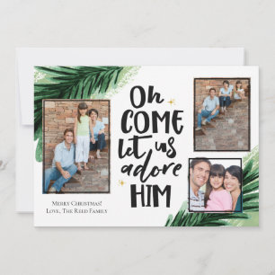 Come Adore Him   Christmas Photo Card