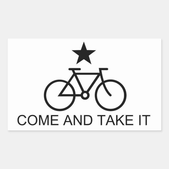 Come and Take It Bicycle Sticker (Front)