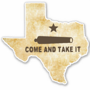 Come and Take It Cannon on Texas Vintage style