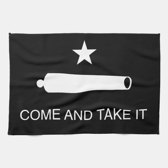 Come and Take It Flag (Reversed) Kitchen Towel (Horizontal)