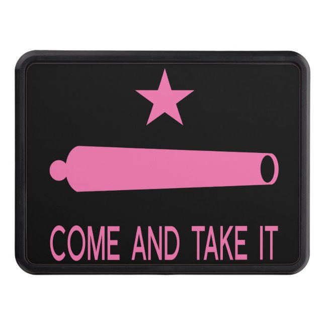 Come and Take It Flag ~ Texas Girly Trailer Hitch Cover (Front)