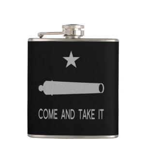 Come and Take It Flag ~ Texas Hip Flask