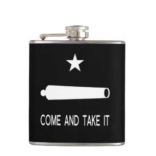 Come and Take It Flag ~ Texas Hip Flask