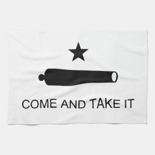 Come And Take It Texas Flag Battle of Gonzales Kitchen Towel