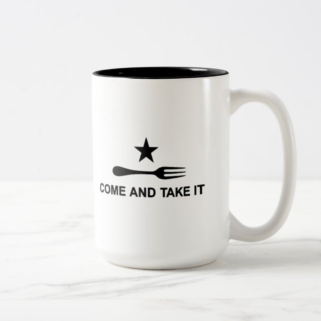 Come and Take It Two-Tone Coffee Mug (Right)