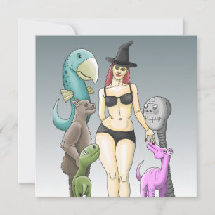 Come As You Are Halloween Party Invitation
