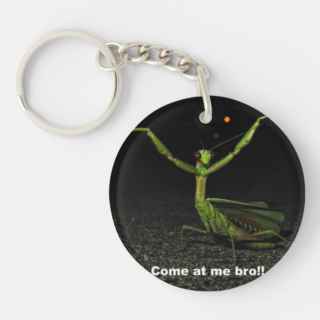 Come at me bro Mantis Keychain (Front)