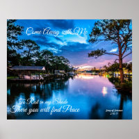 Come Away with Me Serene Lake Poster