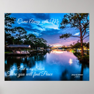 Come Away with Me Serene Lake Poster