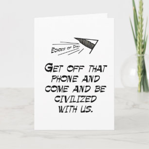 Come be civilized! card