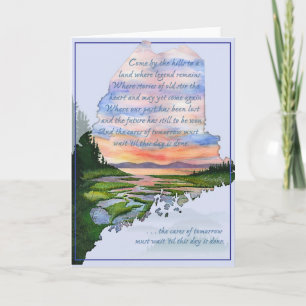 Come By The Hills Maine Coast Greeting Card