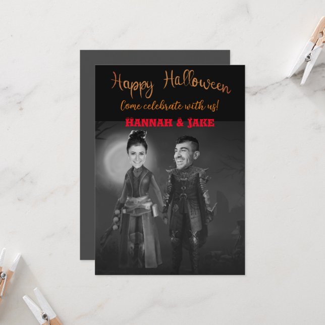 Come celebrate with us Halloween Invitation (Front/Back In Situ)