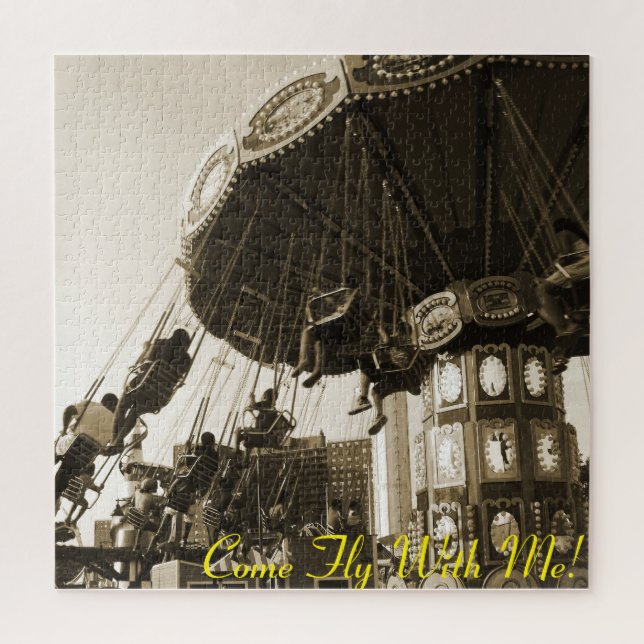 "Come Fly With Me" Coney Island, NY Large Puzzle (Vertical)