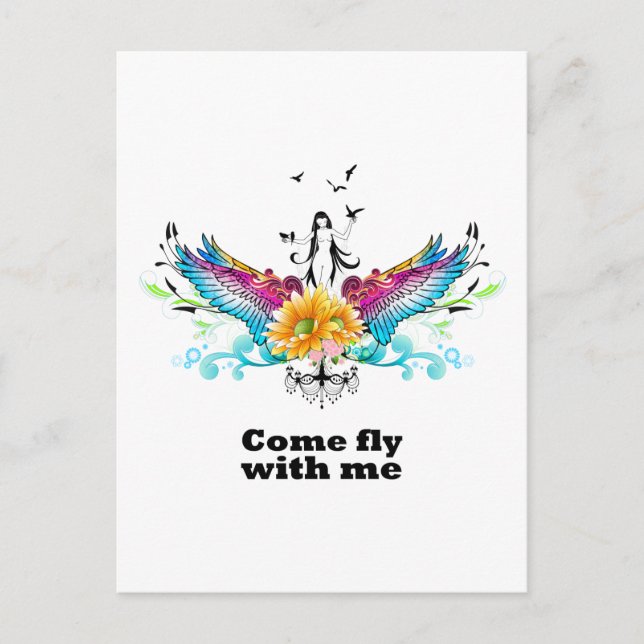 Come fly with me postcard (Front)