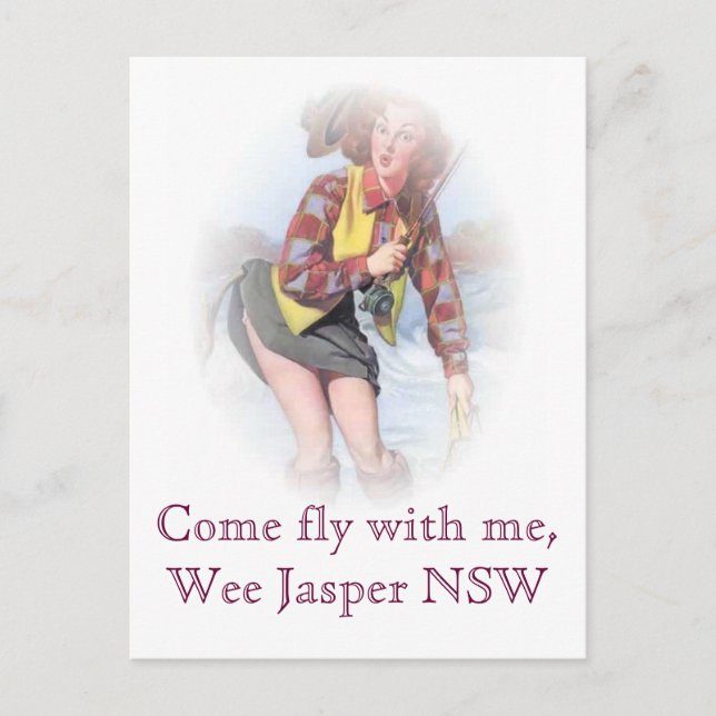 Come fly with me, Wee Jasper NSW Postcard (Front)