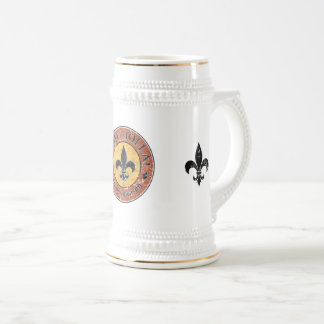 Come Holla! Fleur-de-lis Circle Logo Beer Stein