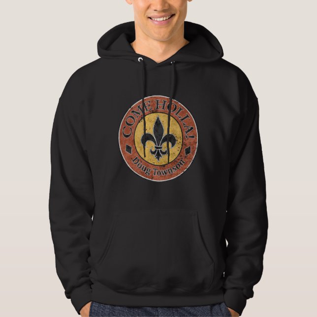 Come Holla! Fleur-de-lis Circle Logo Hoodie (Front)