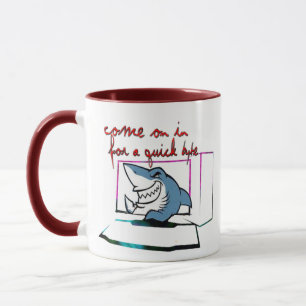 Come in for a Quick byte (Bite) Computer Nerd Geek Mug