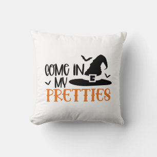 Come In My Pretties Halloween Throw Pillow