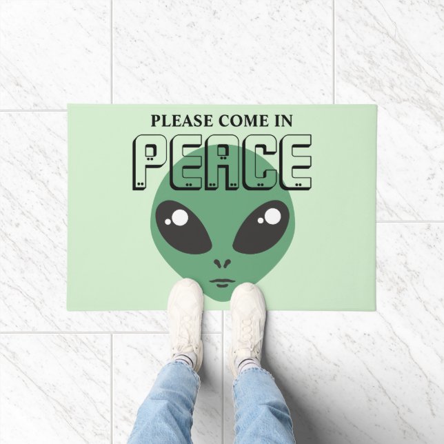 Come in Peace Alien Doormat (Indoor)