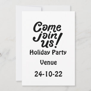 Come join us for Holiday Party Invitation