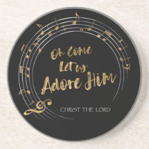 COME LET US ADORE HIM Christmas Hymn Elegant Stone