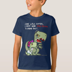 Come Little Sister Dino-Tricks Big Brother T-Shirt