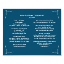 Come Lord Jesus Poem