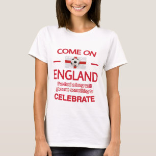 Come on England. England Football T-Shirt
