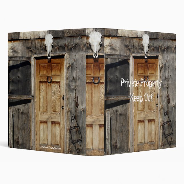 "Come On In" Rustic Doorway Album Binder (Background)