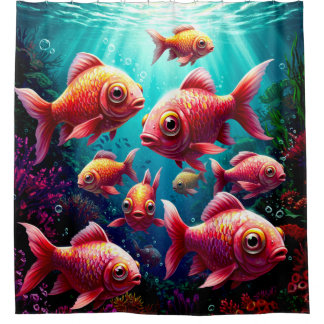 Come on in the water's fine Shower Curtain