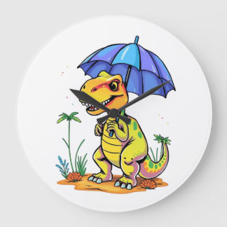 Come On Rain Large Clock