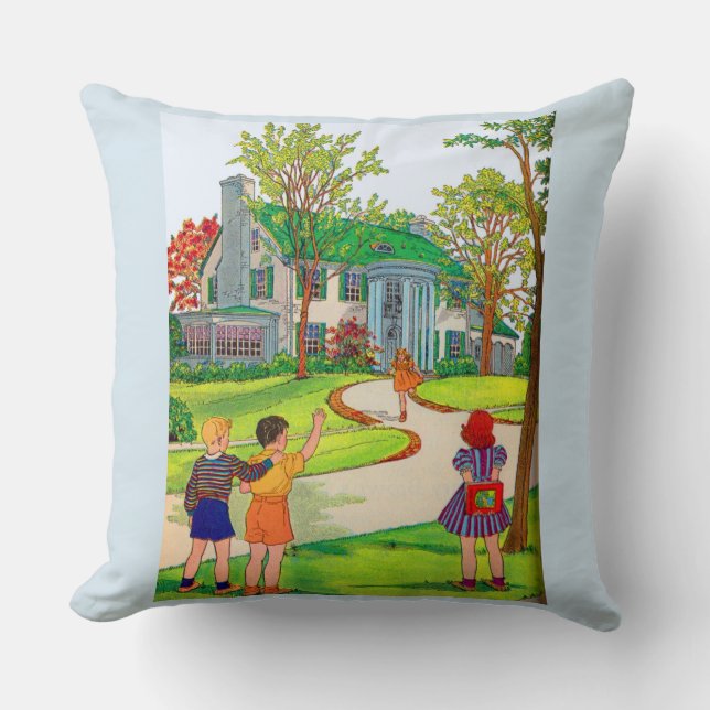 Come Out and Play print Throw Pillow (Front)