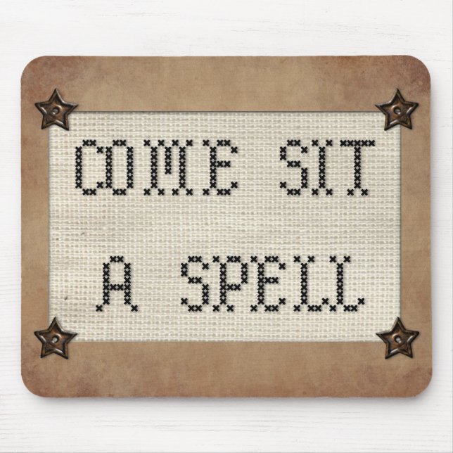 Come Sit A Spell Mousepad (Front)