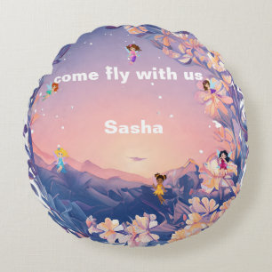 Come Snuggle with me Round Pillow