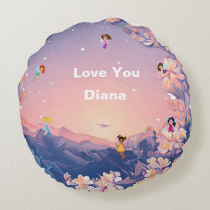 Come Snuggle with me Round Pillow