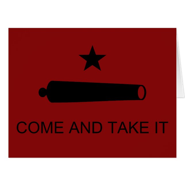 Come & Take It! Texas State battle Flag (Front Horizontal)