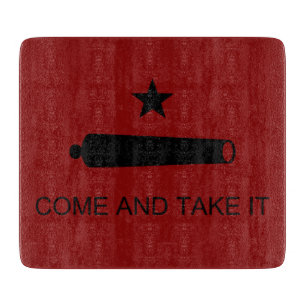 Come & Take It! Texas State battle Flag Cutting Board